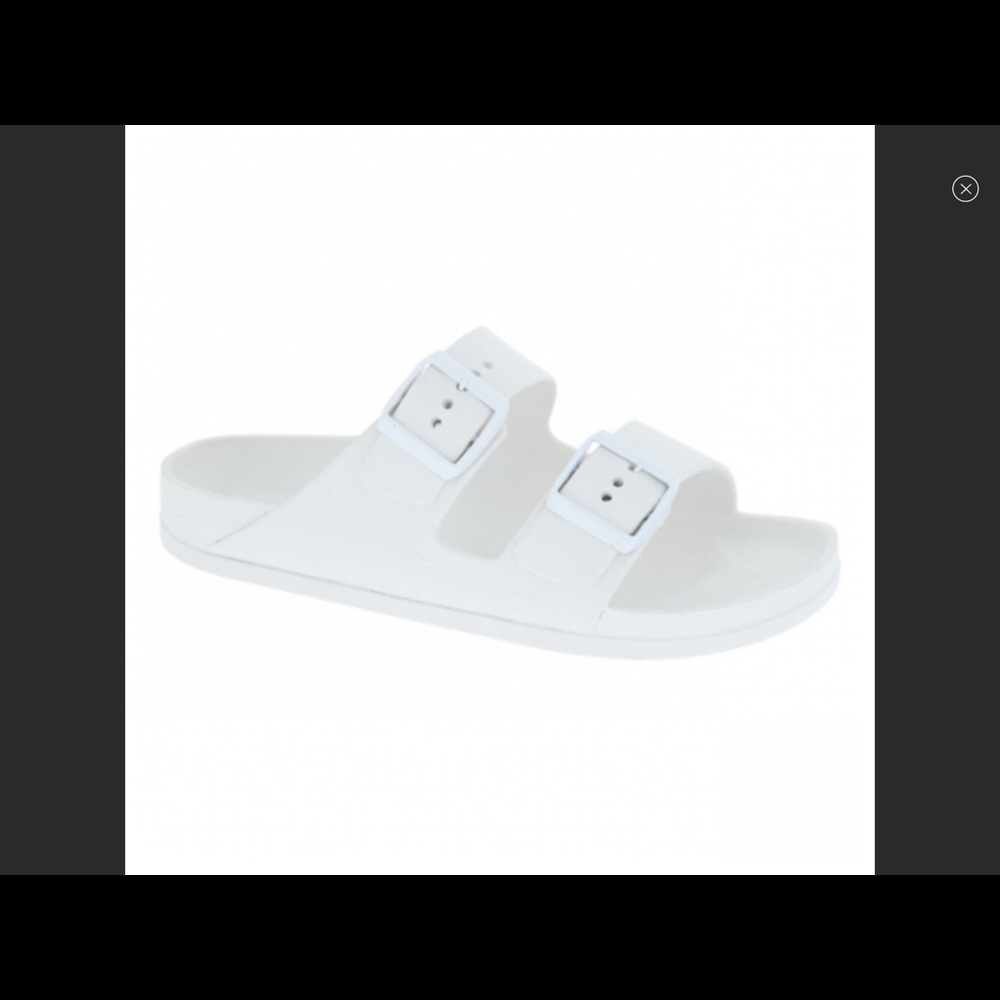 💟VEGAN/Faux leather Sandals💥white - Picture 2 of 4